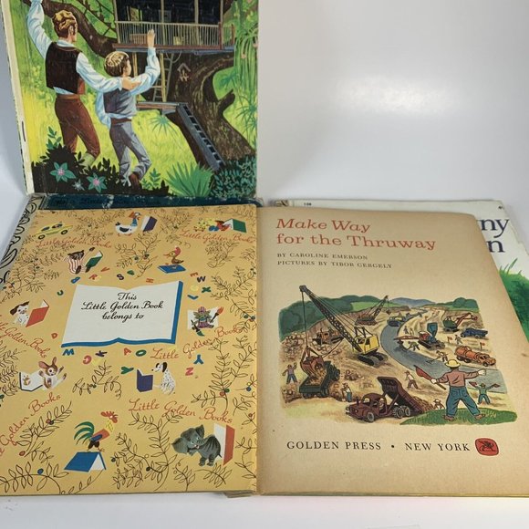 Little Golden Books Lot of 4 Vintage 1st “A” & Early Editions Hunkydory Robinson - Picture 10 of 12